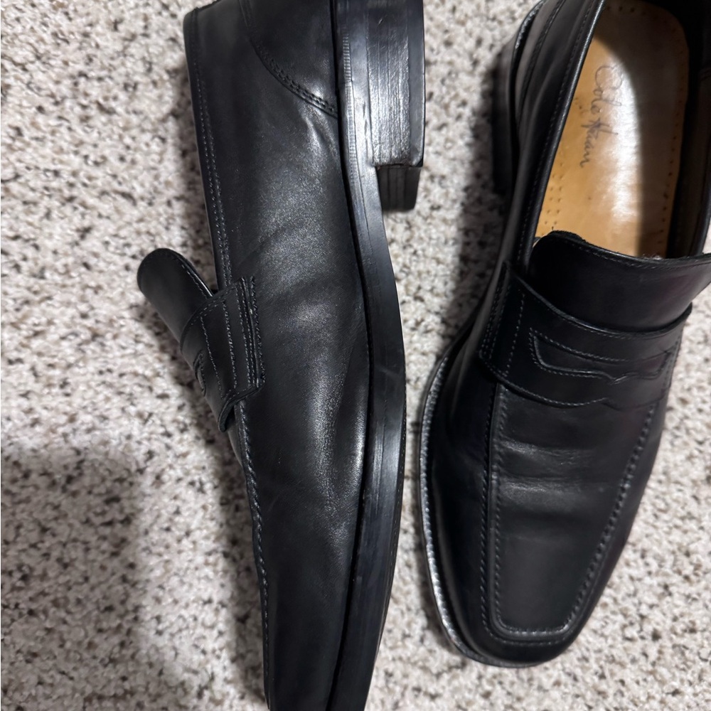 Cole Haan Men's Classic Modern Black Penny Loafer Size 9 - Picture 2 of 5